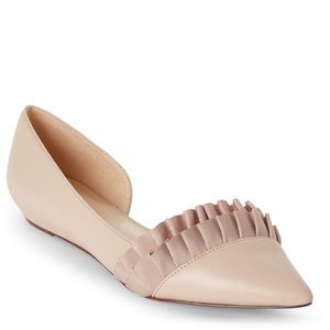 Nine West Ruffled Pointed Flats